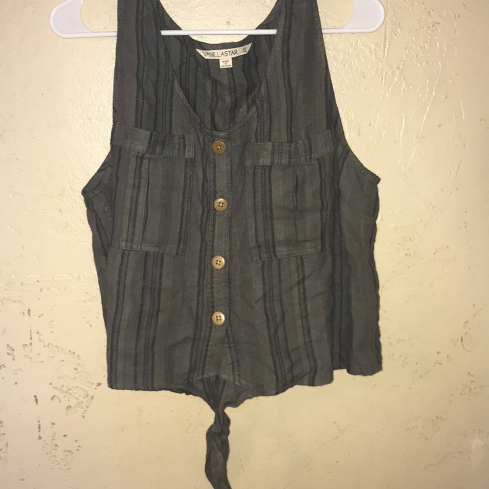 Tied crop top